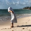 Kai Beach/Bath Poncho, Blue/Island Green - Cover-Ups - 2