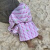 Kai Beach/Bath Poncho, Fluo Pink/Island Green - Cover-Ups - 2