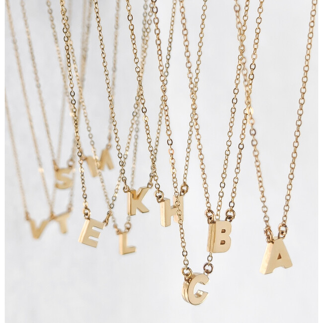 Initial Letter Necklace - Necklaces - 2