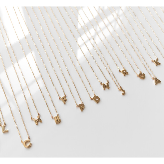 Initial Letter Necklace - Necklaces - 3