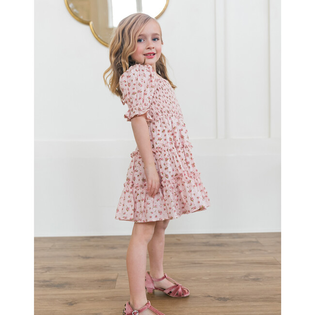 Mini Madeline Dress, Pink and Green Floral - Ivy City Co Dresses ...