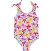 Tie Swimsuit, Seaflower - One Pieces - 1 - thumbnail