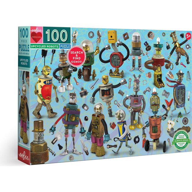 Upcycled Robots 100-Piece Puzzle