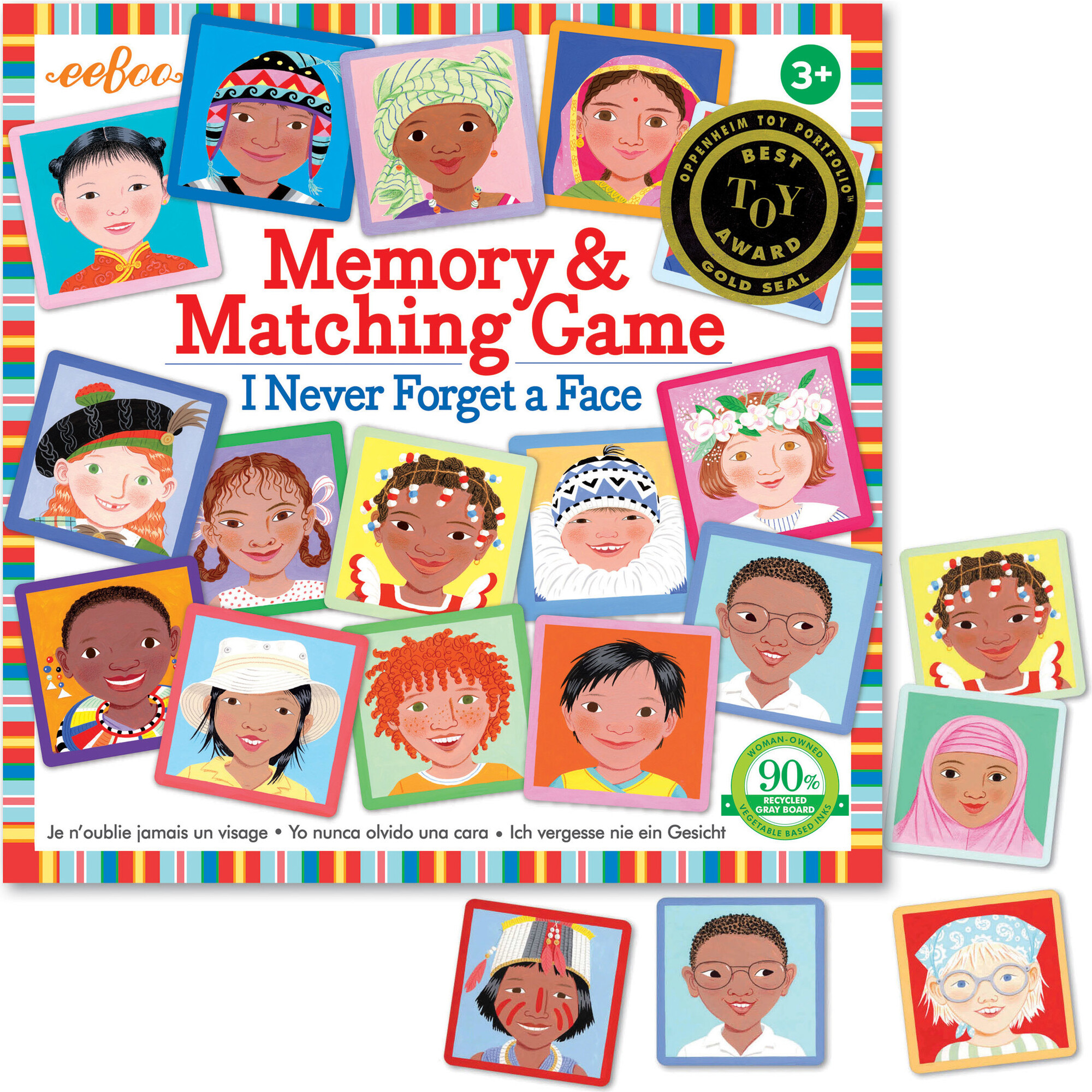 MATCHING GAME 2008 COMPLETE GREAT CONDITION I NEVER FORGET A FACE EEBOO CORP
