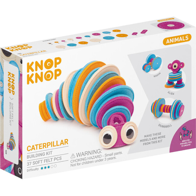 Caterpillar 37-Piece Felt Building Kit - STEM Toys - 1