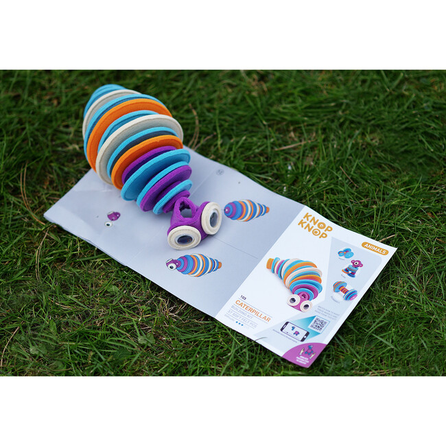 Caterpillar 37-Piece Felt Building Kit - STEM Toys - 4