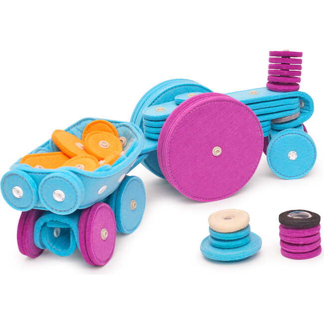 Tractor 72-Piece Felt Building Kit - STEM Toys - 3