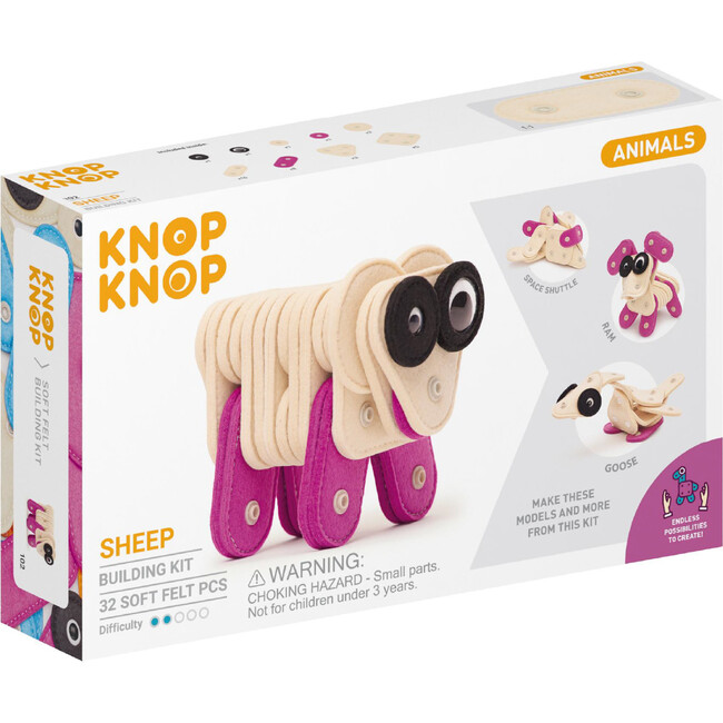 Sheep 32-Piece Felt Building Kit