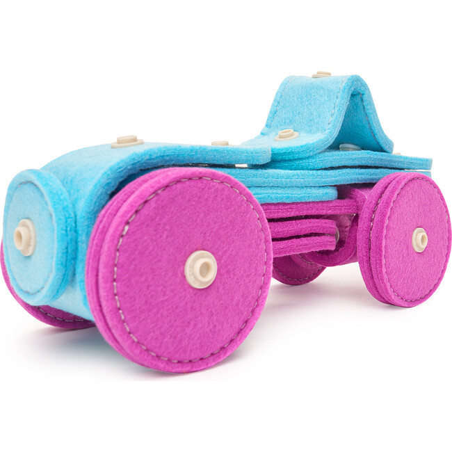 Race Car 24-Piece Felt Building Kit - STEM Toys - 3