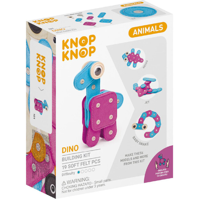 Dino 19-Piece Felt Bulding Kit - STEM Toys - 1