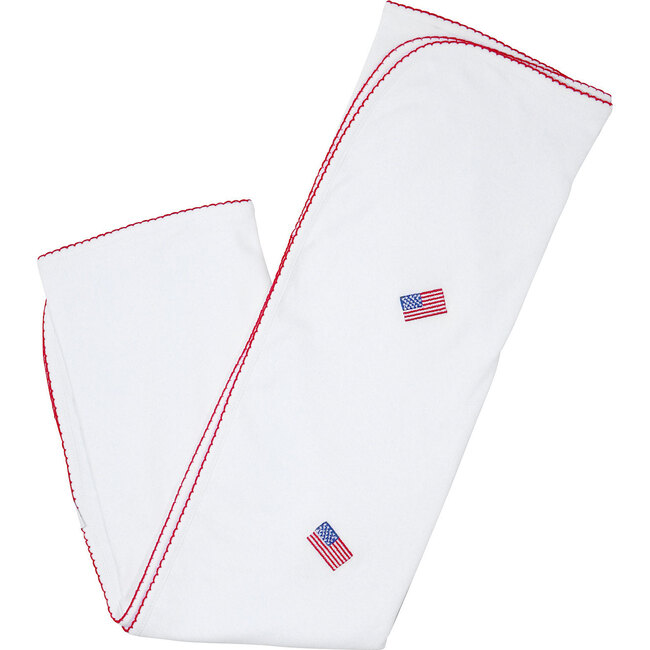 American Flag Embroidered Blanket - Blankets - 1