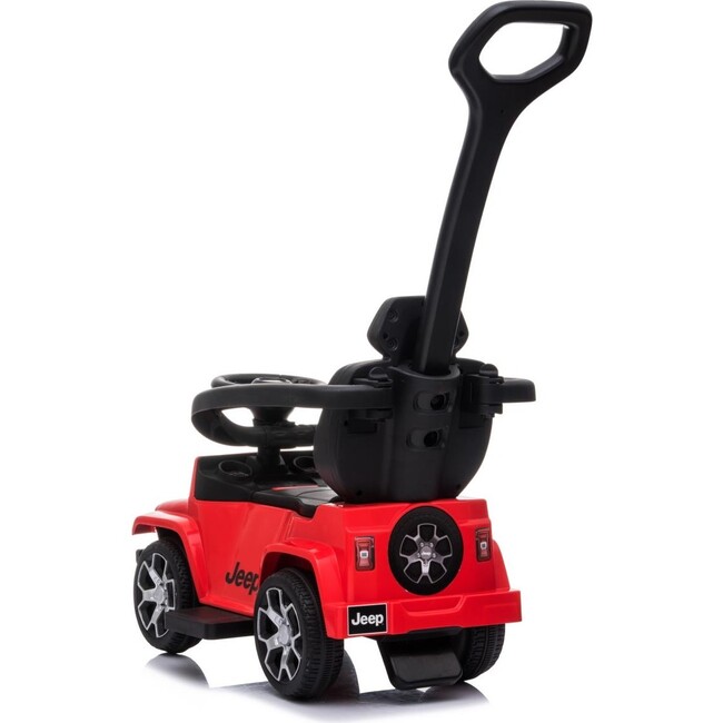 3-in-1 Jeep Rubicon Push Car, Red - Ride-On - 3