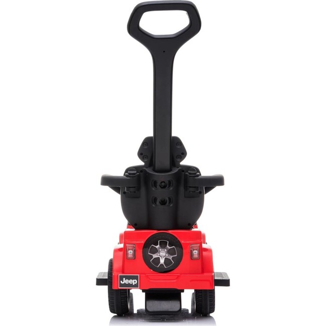 3-in-1 Jeep Rubicon Push Car, Red - Ride-On - 4