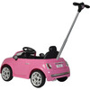 Fiat 500 Push Car, Pink - Ride-On - 2