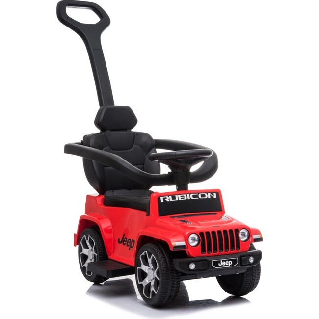 3-in-1 Jeep Rubicon Push Car, Red - Ride-On - 6