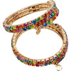 Rainbow Rave Wrap-Around Bracelet Set - Bracelets - 1 - thumbnail