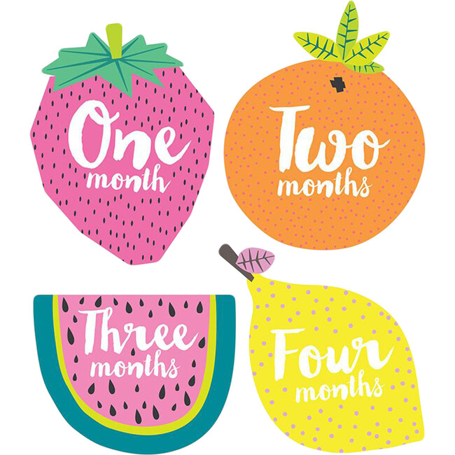 Little Tutti Frutti Monthly Baby Stickers - Keepsakes & Mementos - 1