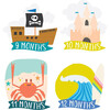 Little Captain Monthly Baby Stickers - Keepsakes & Mementos - 4