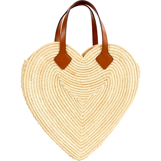 Women's The Big Heart Tote, Natural - Bags - 1