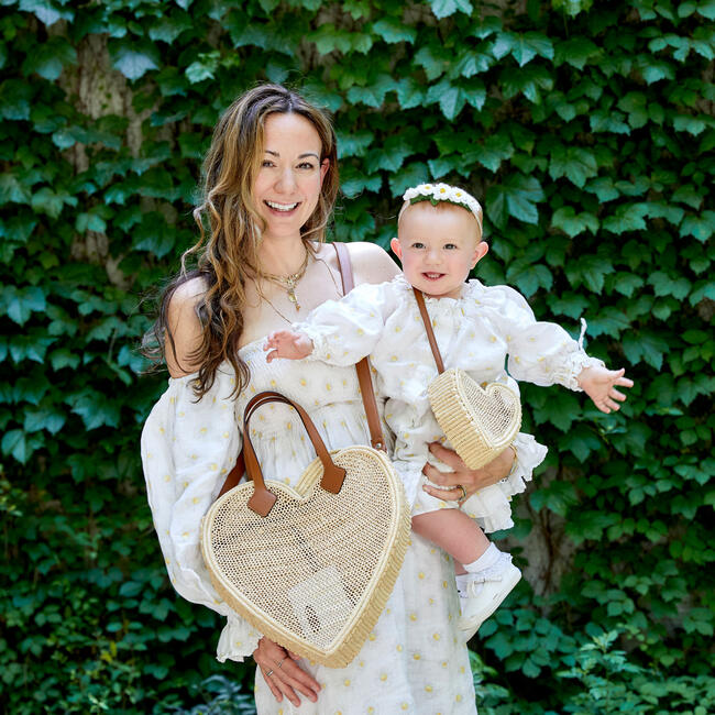The Little Heart Tote, Natural - Bags - 5