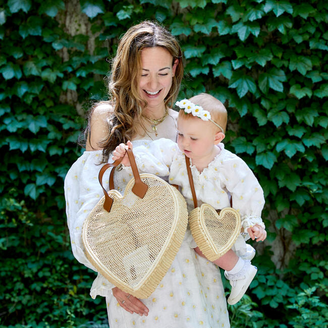 The Little Heart Tote, Natural - Bags - 6