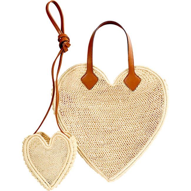 Big And Little Heart Bundle, Natural - Bags - 1