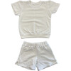 Lil' Short Sweat Set, Oat Milk - Mixed Apparel Set - 1 - thumbnail