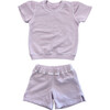 Lil' Short Sweat Set, Lilac - Mixed Apparel Set - 1 - thumbnail