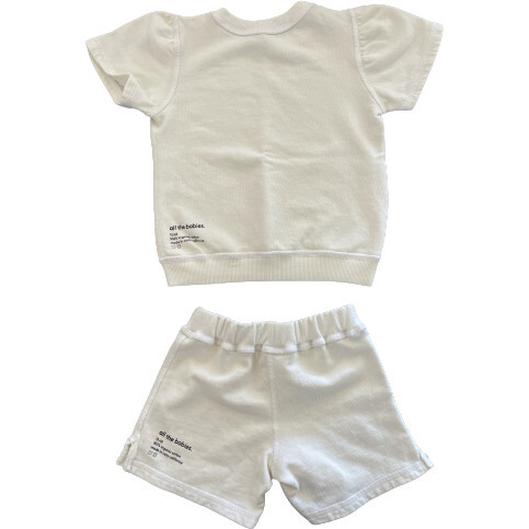 Lil' Short Sweat Set, Oat Milk - Mixed Apparel Set - 2
