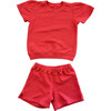 Lil' Short Sweat Set, Raspberry - Mixed Apparel Set - 1 - thumbnail