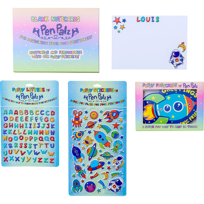 ‘Out of This World’ Puffy Stationery Bundle (Box Set of 3 Puffy Postcards) - Paper Goods - 1