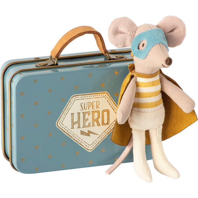 Superhero Little Mouse in Suitcase - Dolls - 1