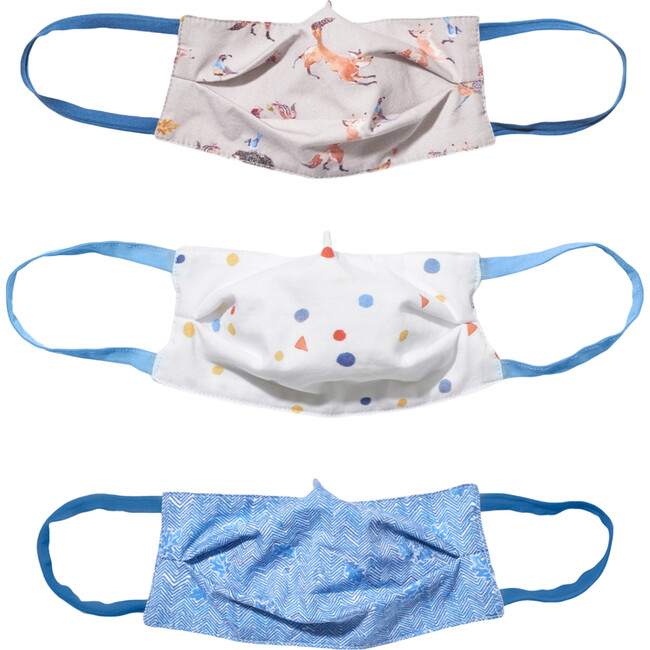 Child 3 Masks Set, Foxes & Oak