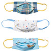Child 3 Masks Set, Animal Party & Plaid - Face Masks - 1 - thumbnail