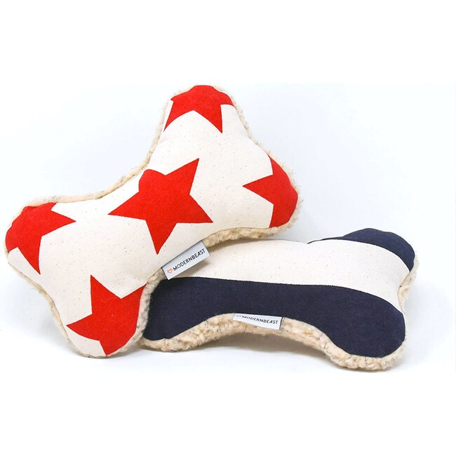 Adventure Bone, Blue Stripe - Pet Toys - 2