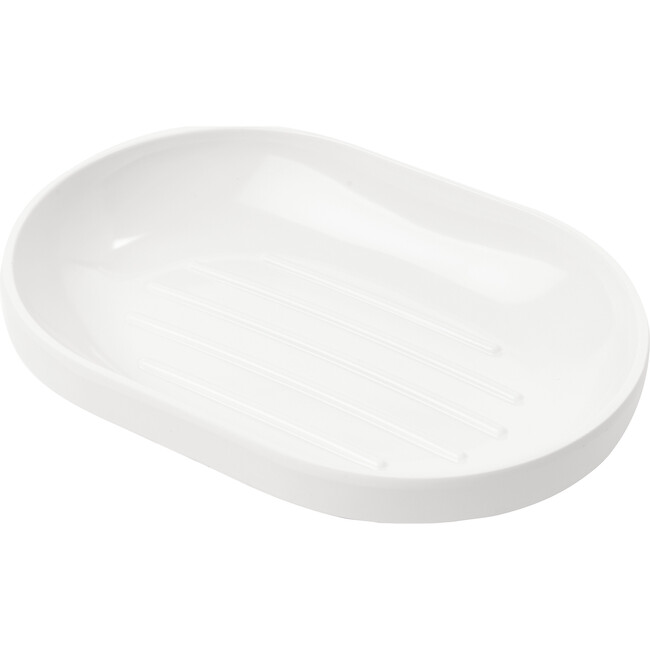 Step Melamine Bathroom Set, White - Bathroom Accessory Sets - 8