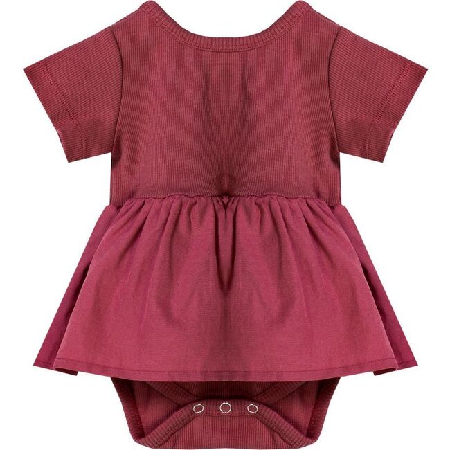 Skirt Bodysuit, Red - Onesies - 1