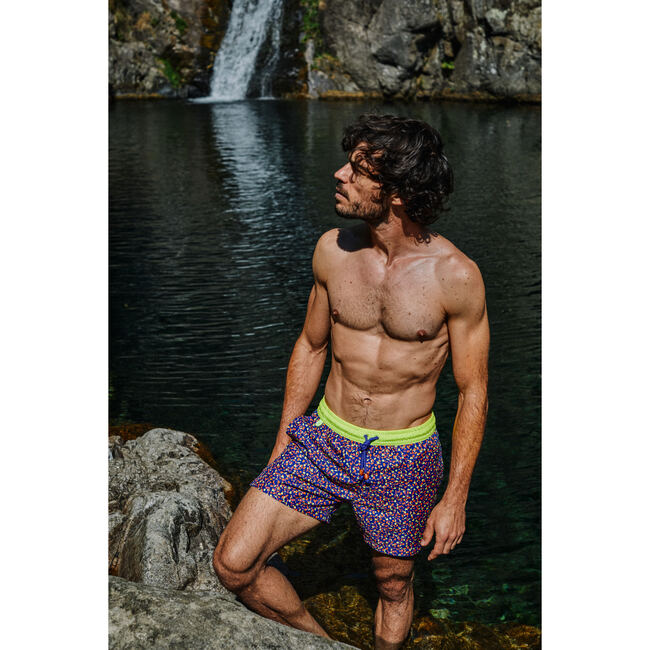 Men's Trawangan Swim Trunks, Graffiti - Swim Trunks - 3