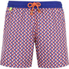 Men's Lucy In The Sky Swim Trunks, Blue - Swim Trunks - 1 - thumbnail