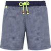 Men's Trawangan, Navy Azulejos - Swim Trunks - 1 - thumbnail