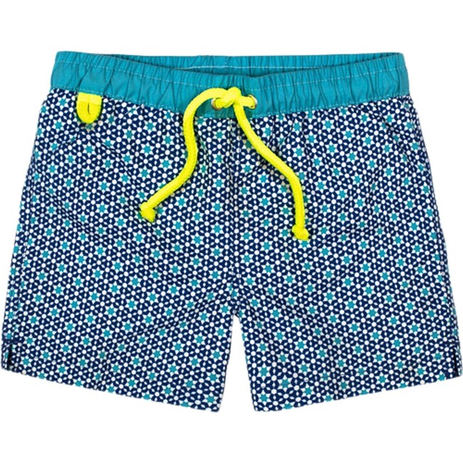 Meno Turquoise Marrakech Swim Trunks, Turquoise - Swim Trunks - 1