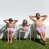 Meno Miami Beach Swim Trunks, Pink - Swim Trunks - 2