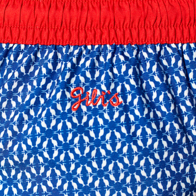 Meno Navy Kangaroos Swim Trunks, Blue - Swim Trunks - 3