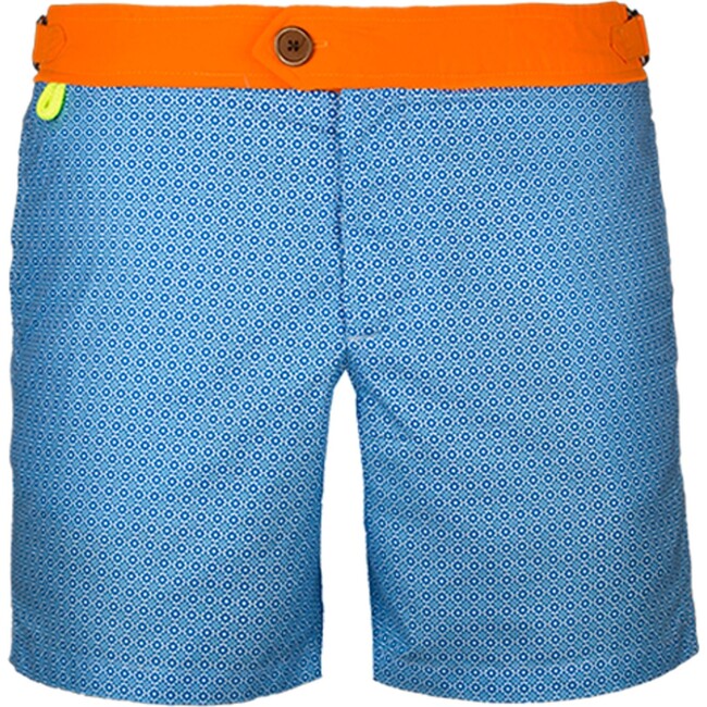Air Azulejos Swim Trunks, Sky Blue