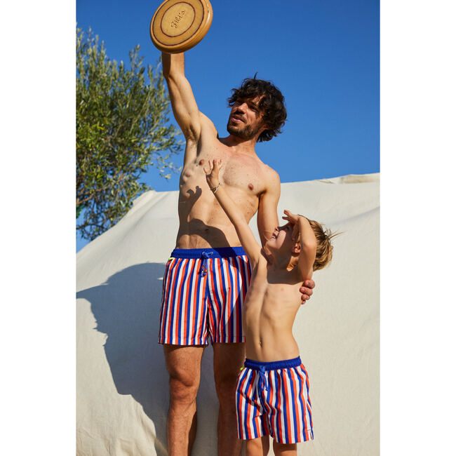 Meno La Baule Swim Trunks, Blue - Swim Trunks - 3