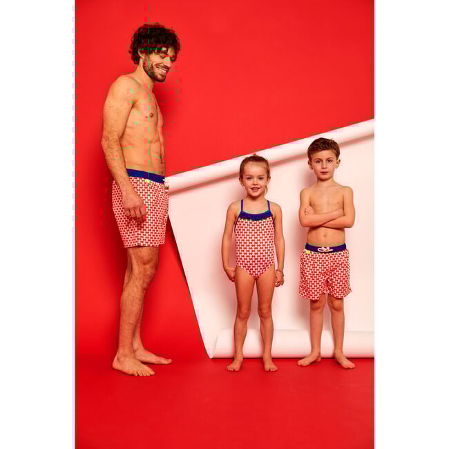 Meno Woodstock Swim Trunks, Red