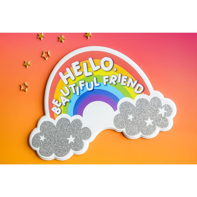 ‘Beautiful Rainbow’ Puffy Stationery Bundle (Box Set of 3 Puffy Postcards) - Paper Goods - 3