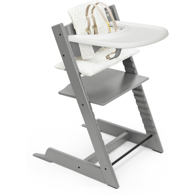 Tripp Trapp® High Chair Complete, Storm Grey with Sweetheart