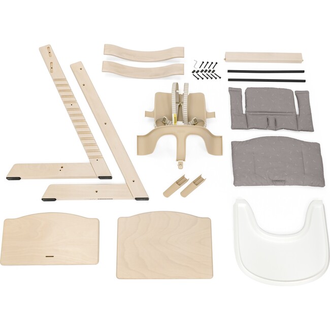 Tripp Trapp® High Chair Complete, Hazy Grey with Icon Multi - Highchairs - 2