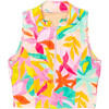 Women's Colette Zip Front Swim Tank, Brushed Flora - Two Pieces - 1 - thumbnail